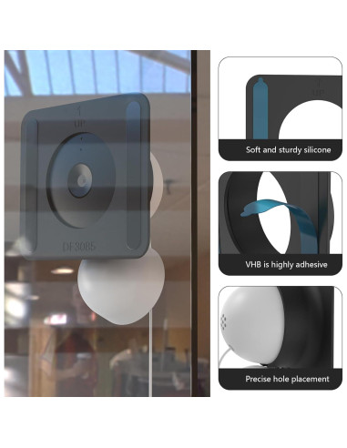 Funda de Silicona para G-oogle Nest Cam Interior 2da Gen Negra
