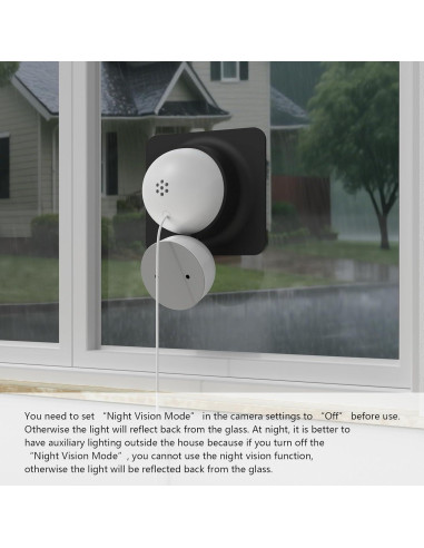 Funda de Silicona para G-oogle Nest Cam Interior 2da Gen Negra