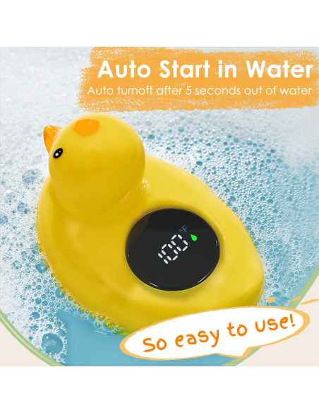 Termómetro de baño IOG Pato para bebés - Flotante seguro Termómetro de baño IOG Pato para bebés - Flotante seguro
