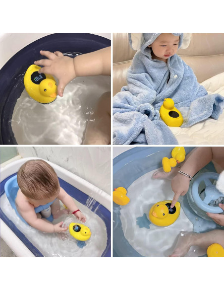 Termómetro de baño IOG Pato para bebés - Flotante seguro Termómetro de baño IOG Pato para bebés - Flotante seguro