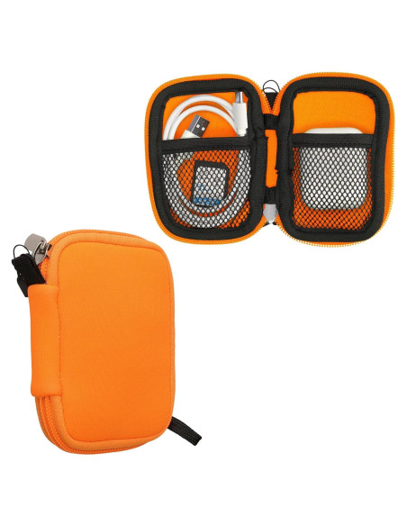 Funda de Neopreno kwmobile para Auriculares In-Ear - Naranja Funda de Neopreno kwmobile para Auriculares In-Ear - Naranja