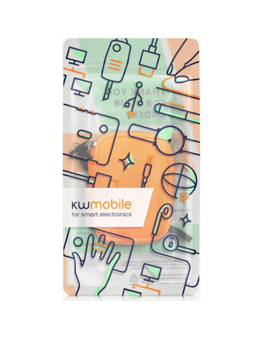 Funda de Neopreno kwmobile para Auriculares In-Ear - Naranja