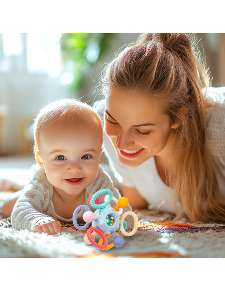 Juguete de Dentición Montessori Bebés 0-12 Meses Silicona Juguete de Dentición Montessori Bebés 0-12 Meses Silicona