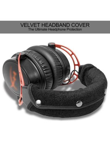 Cojines de Reemplazo HyperX Cloud + Funda Diadema GEVO - Negro