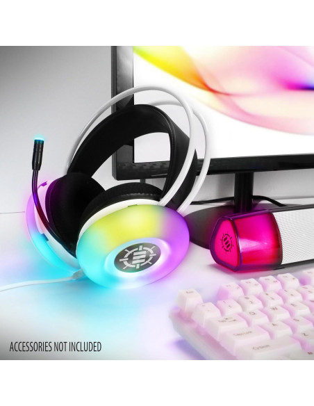 Auriculares ENHANCE Theorem 3 Blancos - Sonido Estéreo 2.0, 50mm Auriculares ENHANCE Theorem 3 Blancos - Sonido Estéreo 2.0, 50mm