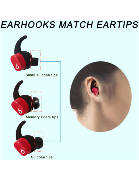 Ganchos y consejos de oído de silicona para Beats Studio Buds Ganchos y consejos de oído de silicona para Beats Studio Buds