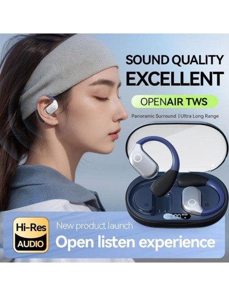 Auriculares Inalámbricos MOCANIO M82 Conducción Ósea Bluetooth 5.4 Auriculares Inalámbricos MOCANIO M82 Conducción Ósea Bluetooth 5.4