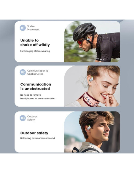 Auriculares Inalámbricos MOCANIO M82 Conducción Ósea Bluetooth 5.4 Auriculares Inalámbricos MOCANIO M82 Conducción Ósea Bluetooth 5.4