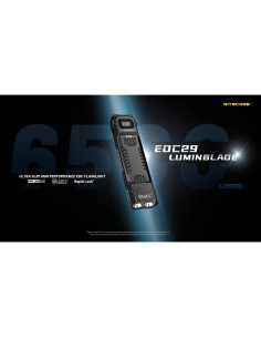 Linterna LED Nitecore EDC29 6500 Lúmenes USB-C Cuerpo Plano 2