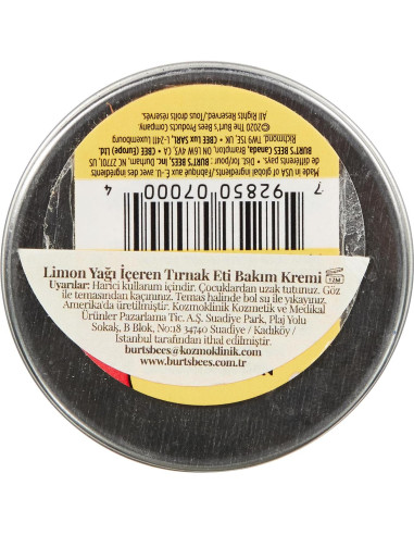 Crema para Cutículas Burt's Bees Mantequilla de Limón 17g