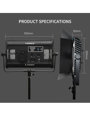 Kit de Iluminación LED Bi Color Yidoblo A-2200IIQ 100W Regulable