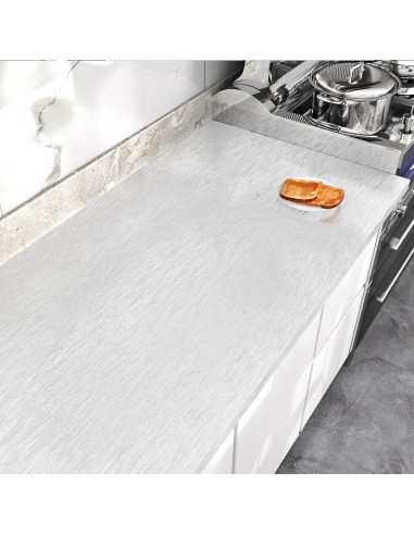 Papel Contacto Autoadhesivo Plateado WESTICK 40cm x 2m