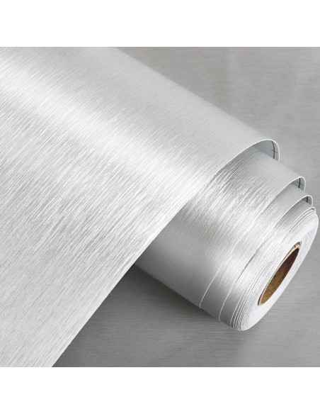 Papel Contacto Autoadhesivo Plateado WESTICK 40cm x 2m Papel Contacto Autoadhesivo Plateado WESTICK 40cm x 2m