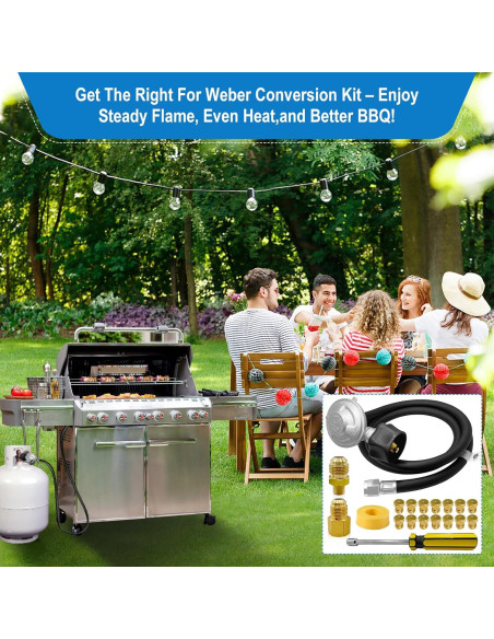 Kit de Conversión Gas Natural a Propano FJXBYWM para Weber Kit de Conversión Gas Natural a Propano FJXBYWM para Weber