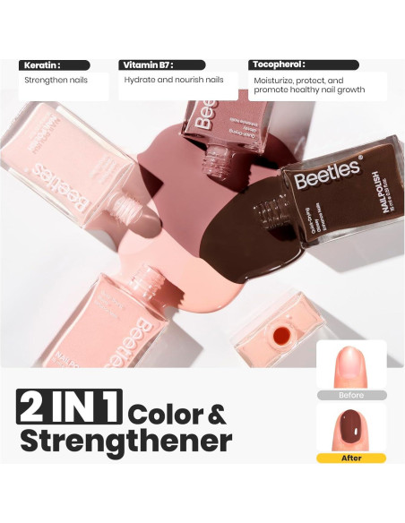 Set de Esmaltes de Uñas Nude Beetles 7Pcs - Secado Rápido Set de Esmaltes de Uñas Nude Beetles 7Pcs - Secado Rápido