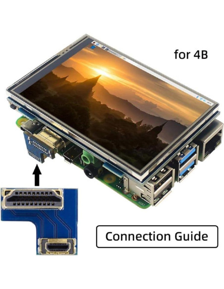 Adaptador HDMI Tipo A a Micro HDMI xiwai 2 Piezas para Raspberry PI Adaptador HDMI Tipo A a Micro HDMI xiwai 2 Piezas para Raspberry PI