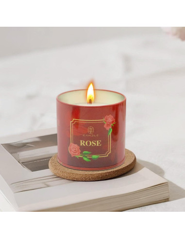 Juego de 4 Velas Aromáticas de Cera de Soja Lamway 184g