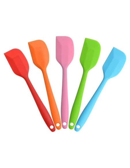 Juego de Espátulas de Silicona Multicolor Hokisei 5 Piezas 21CM Juego de Espátulas de Silicona Multicolor Hokisei 5 Piezas 21CM