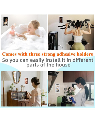 Soporte para Teléfono de Ducha DOSAKEIKO Ajustable Impermeable