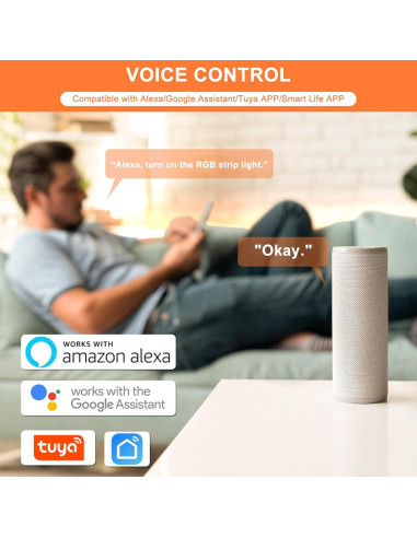 Controlador LED RGB MIWISE con APP y control remoto IR