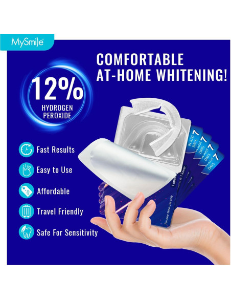 Kit de Blanqueamiento Dental MySmile 7 Tratamientos 12% Peróxido Kit de Blanqueamiento Dental MySmile 7 Tratamientos 12% Peróxido