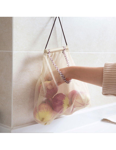 Bolsas de Malla Reutilizables Hatisan 2 Pcs para Frutas y Verduras