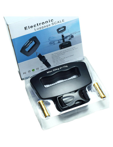 Balanza Digital de Viaje Horizon 50kg con Correa y Pantalla LCD