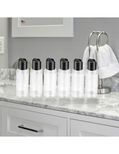6 Botellas de Viaje Gmleey 100 ml A Prueba de Fugas TSA 6 Botellas de Viaje Gmleey 100 ml A Prueba de Fugas TSA