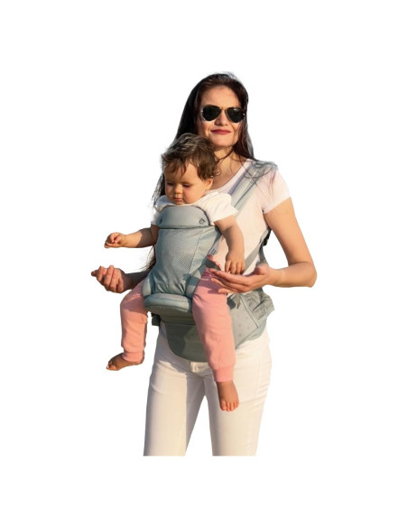 Portabebés Ergonómico CooCooBaby FLEXSEAT Gris 3.2-20kg Portabebés Ergonómico CooCooBaby FLEXSEAT Gris 3.2-20kg