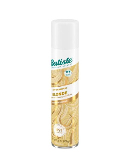 Champú Seco Batiste Rubio Brillante 108.86g (Paquete de 4) Champú Seco Batiste Rubio Brillante 108.86g (Paquete de 4)