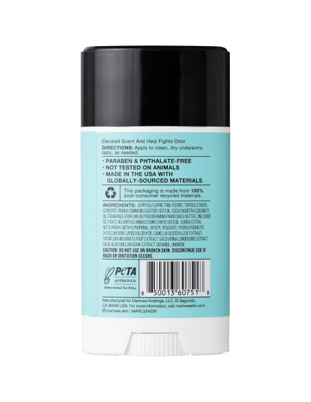 Desodorante en Barra MARLOWE. Santal 70.87 g Sin Aluminio Desodorante en Barra MARLOWE. Santal 70.87 g Sin Aluminio
