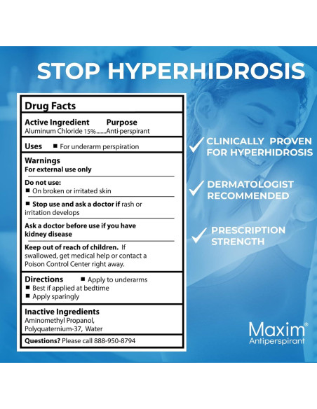 Maxim Antitranspirante Clínico Roll-On 100g - Control Sudor 48h Maxim Antitranspirante Clínico Roll-On 100g - Control Sudor 48h