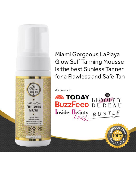 Mousse Autobronceador LaPlaya Glow 119 g - Natural y Orgánico Mousse Autobronceador LaPlaya Glow 119 g - Natural y Orgánico
