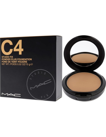 Base en Polvo MAC Studio Fix C4 - 14.79 Gramos - Acabado Mate Base en Polvo MAC Studio Fix C4 - 14.79 Gramos - Acabado Mate