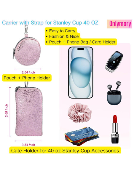 Portabotellas de Agua Onlymory para Taza Stanley 40 oz Portabotellas de Agua Onlymory para Taza Stanley 40 oz