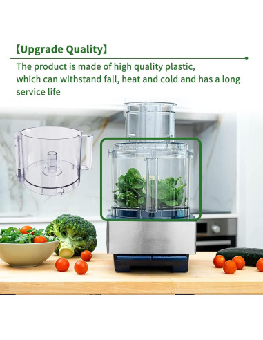 Tazón de Procesador de Alimentos Vanshly DLC-005AGTX 14 Tazas