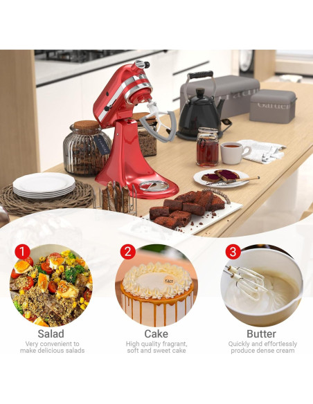 Batidor Flexible 3 Piezas KitchenAid 4.5-5QT Accesorios Batidor Flexible 3 Piezas KitchenAid 4.5-5QT Accesorios
