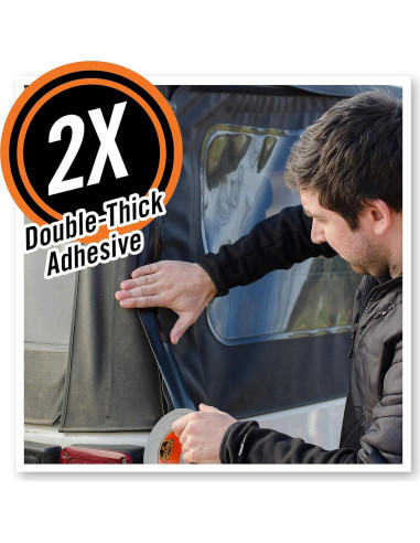 Cinta Ducto Gorilla Negra 48mm x 11m - Paquete de 6