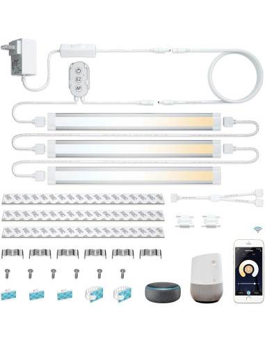 Luces Inteligentes LED LAMPAOUS Kit de 3 para Gabinete