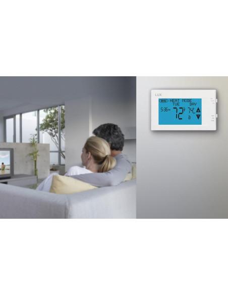 Termostato Programable LUX TX9600TS Pantalla Táctil Blanco Termostato Programable LUX TX9600TS Pantalla Táctil Blanco