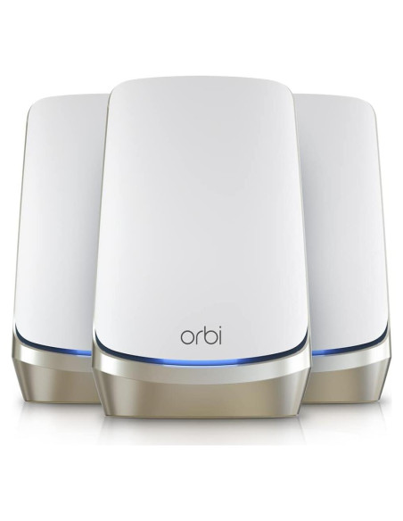Sistema WiFi 6E NETGEAR Orbi RBKE963 Quad-Band 3-Pack Blanco Sistema WiFi 6E NETGEAR Orbi RBKE963 Quad-Band 3-Pack Blanco