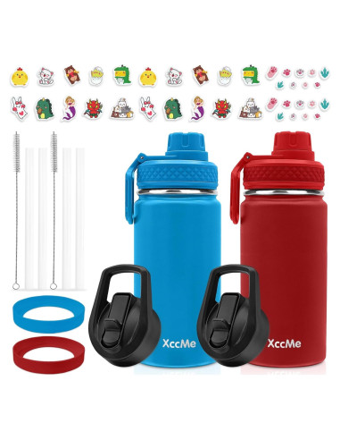 Botella de Agua para Niños XccMe 473 ml Acero Inoxidable