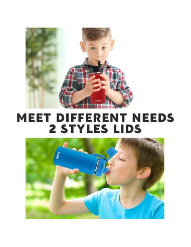 Botella de Agua para Niños XccMe 473 ml Acero Inoxidable