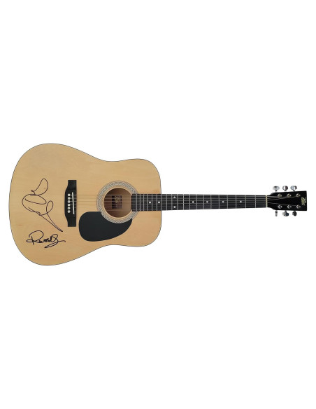 Guitarra acústica firmada Air Supply con COA y foto de prueba Guitarra acústica firmada Air Supply con COA y foto de prueba