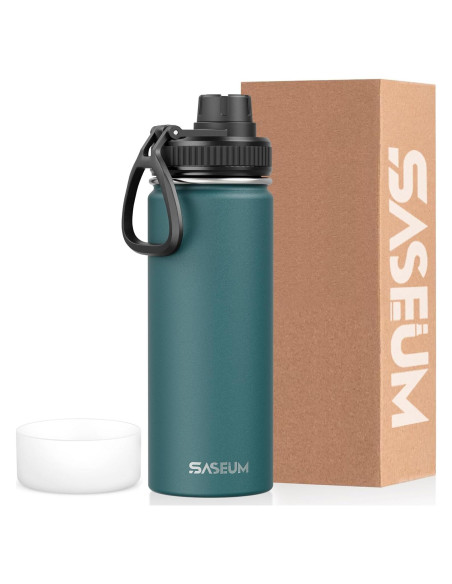 Botella de Agua Deportiva SASEUM 550ml Acero Inoxidable Azul Botella de Agua Deportiva SASEUM 550ml Acero Inoxidable Azul