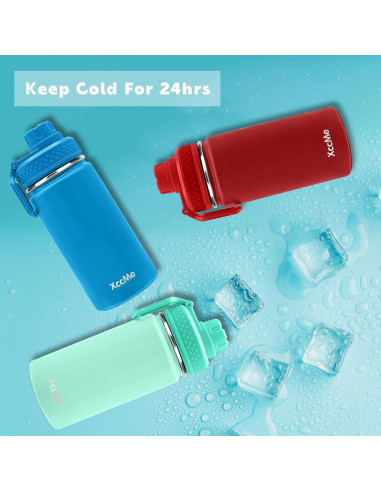 Botella de Agua para Niños XccMe 473 ml Acero Inoxidable