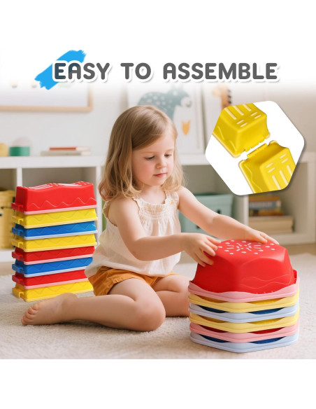 18 Piezas Piedras de Equilibrio HappyField para Niños 3 Años 18 Piezas Piedras de Equilibrio HappyField para Niños 3 Años