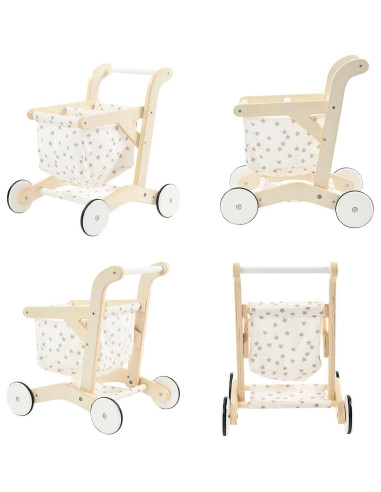 Carrito de Muñecas labebe HY1810009-BLW-GWC 2-en-1 Andador