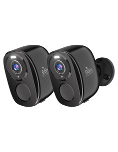 Cámaras de Seguridad Inalámbricas Rraycom 2K con AI - Paquete de 2