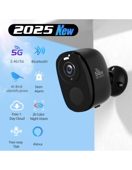 Cámaras de Seguridad Inalámbricas Rraycom 2K con AI - Paquete de 2 Cámaras de Seguridad Inalámbricas Rraycom 2K con AI - Paquete de 2